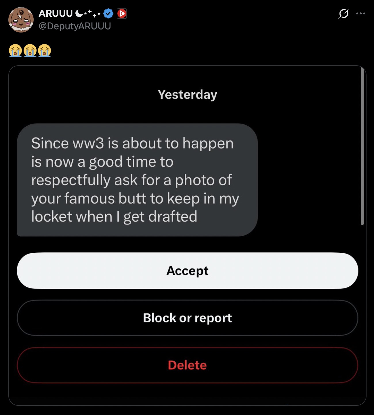 If there was any time to shoot your shot.